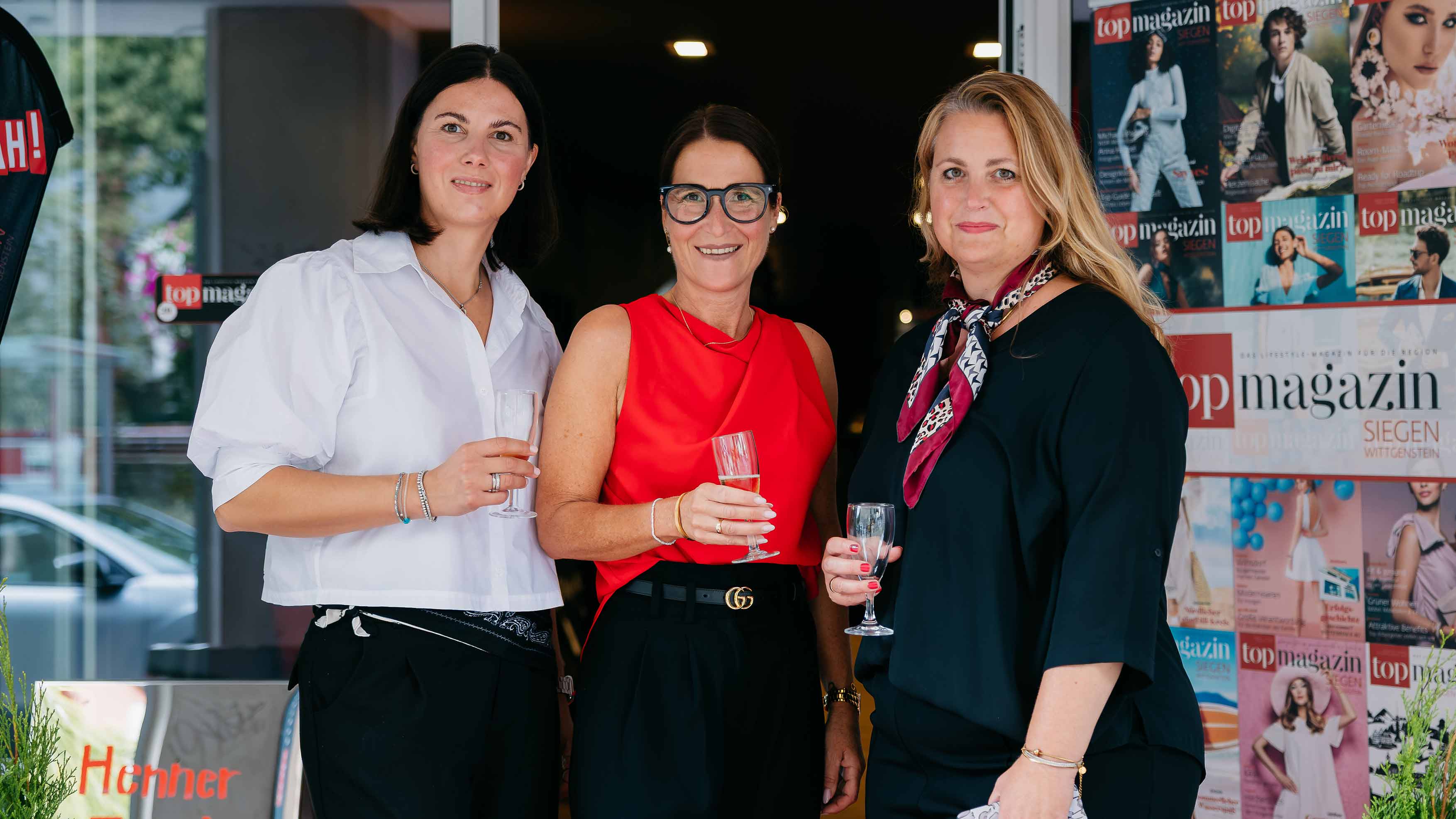 Julia Mersch (Objektleitung Top Magazin Sauerland),  Sonja Heppner, Daniela Hering (Objektleitung Südwestfalen Manager)