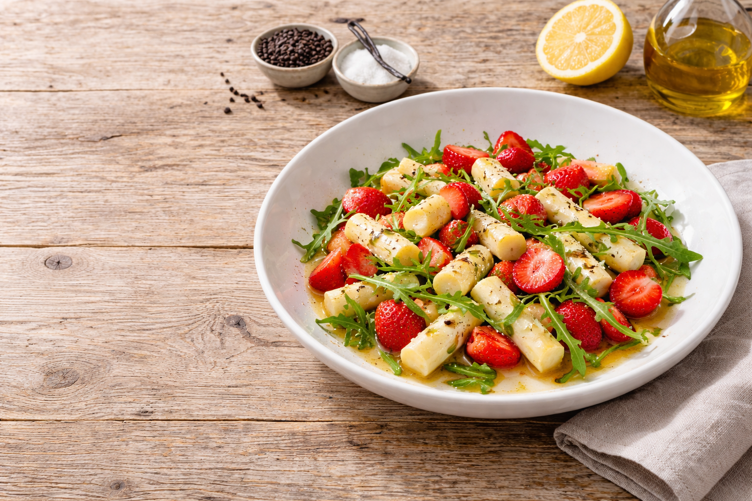 Fruchtiger Spargelsalat