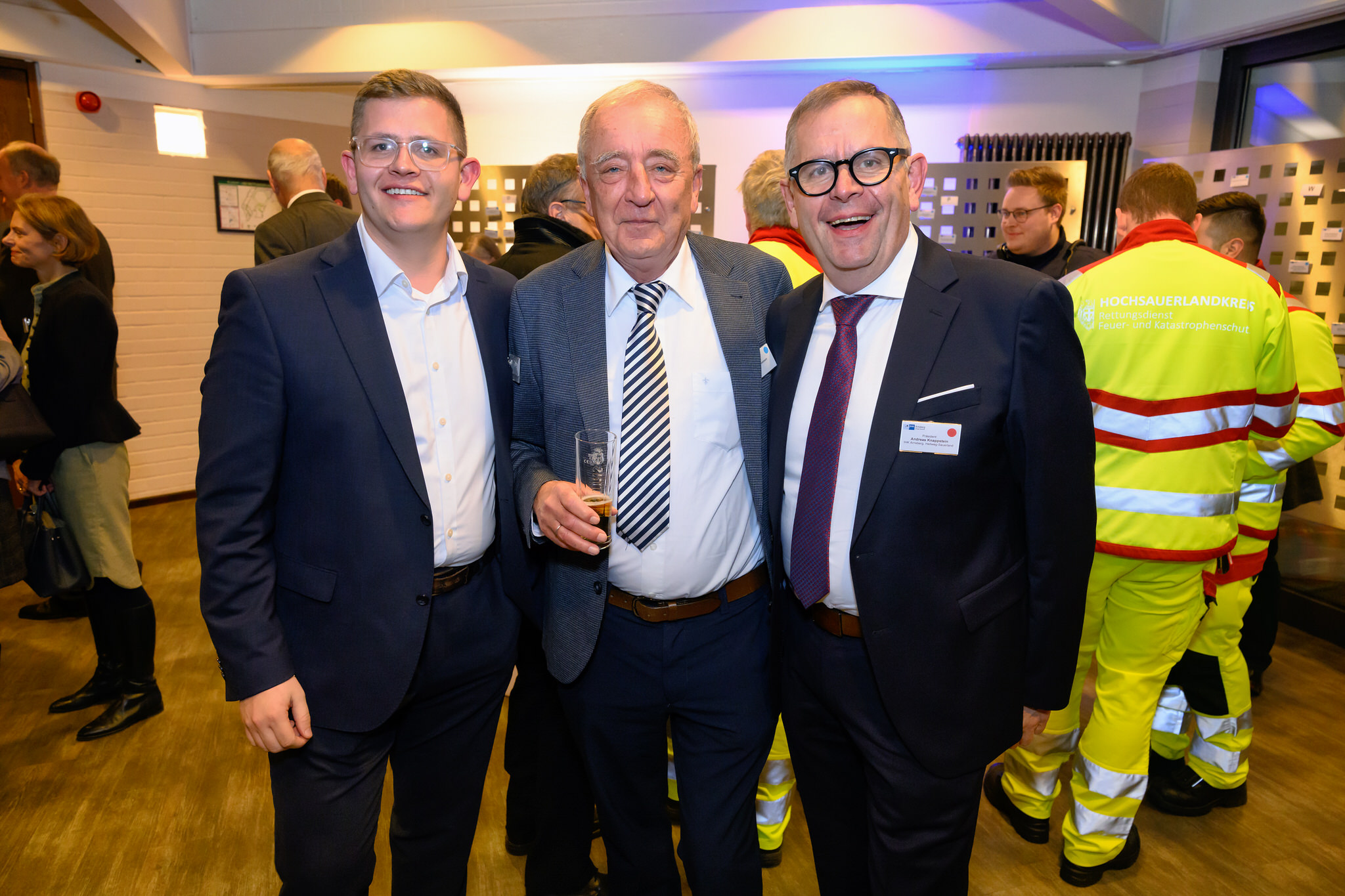 Philipp Knappstein (Möbel Knappstein), Bernd Ennemann, Andreas Knappstein (Präsident IHK Arnsberg),