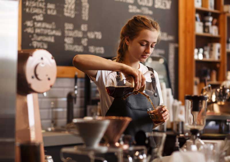 Große Kaffeekunst direkt vor der Haustür