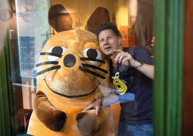 Hier kommt der Moderator der Maus