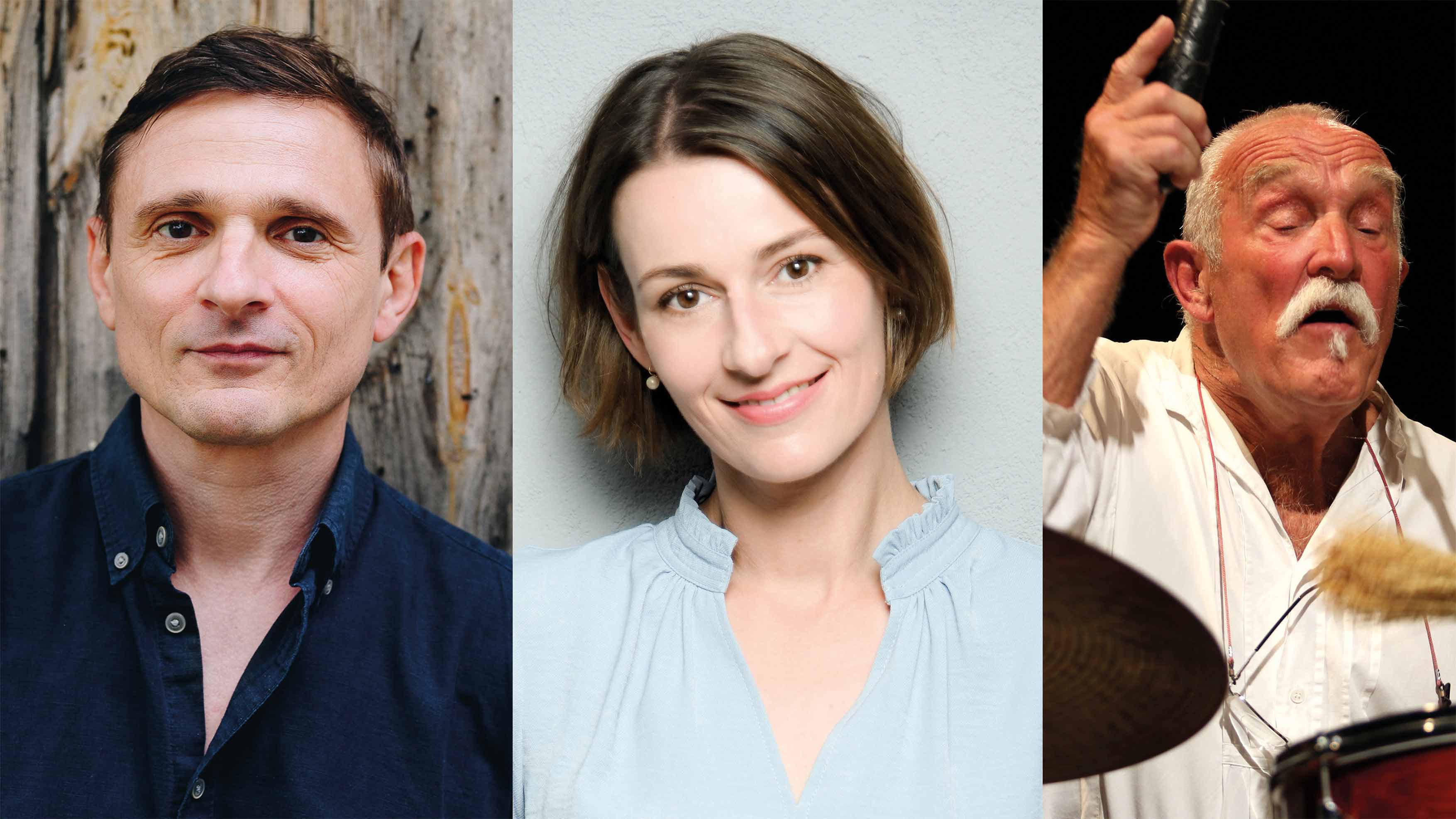 Florian Lukas, Annett Renneberg und Günter Baby Sommer  „Leise – Laut – Verboten“ - Unvergessene Texte von Autoren aus der DDR mit Jazz-Percussion