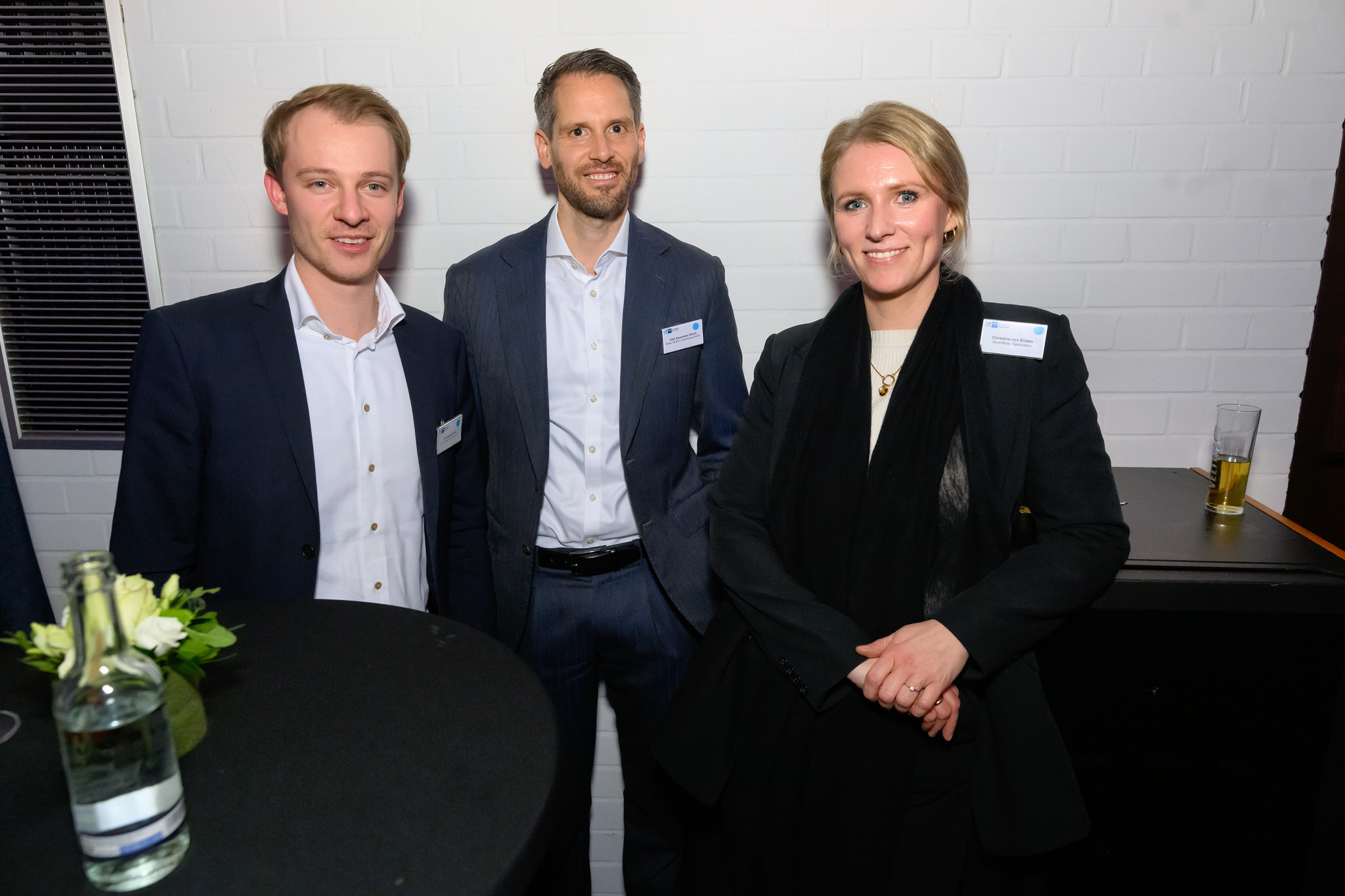 Constantin Guht (A. + E. Keller), Olaf Alexander Desch  (Nidec Desch), Christine von Rüden (Sauerländer Spanplatte)