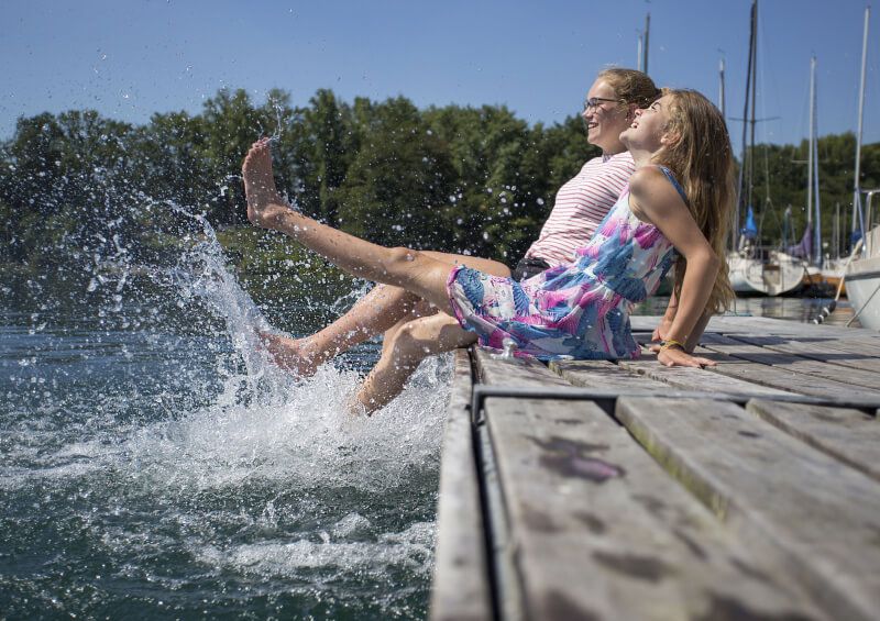 Freizeitspaß hoch fünf