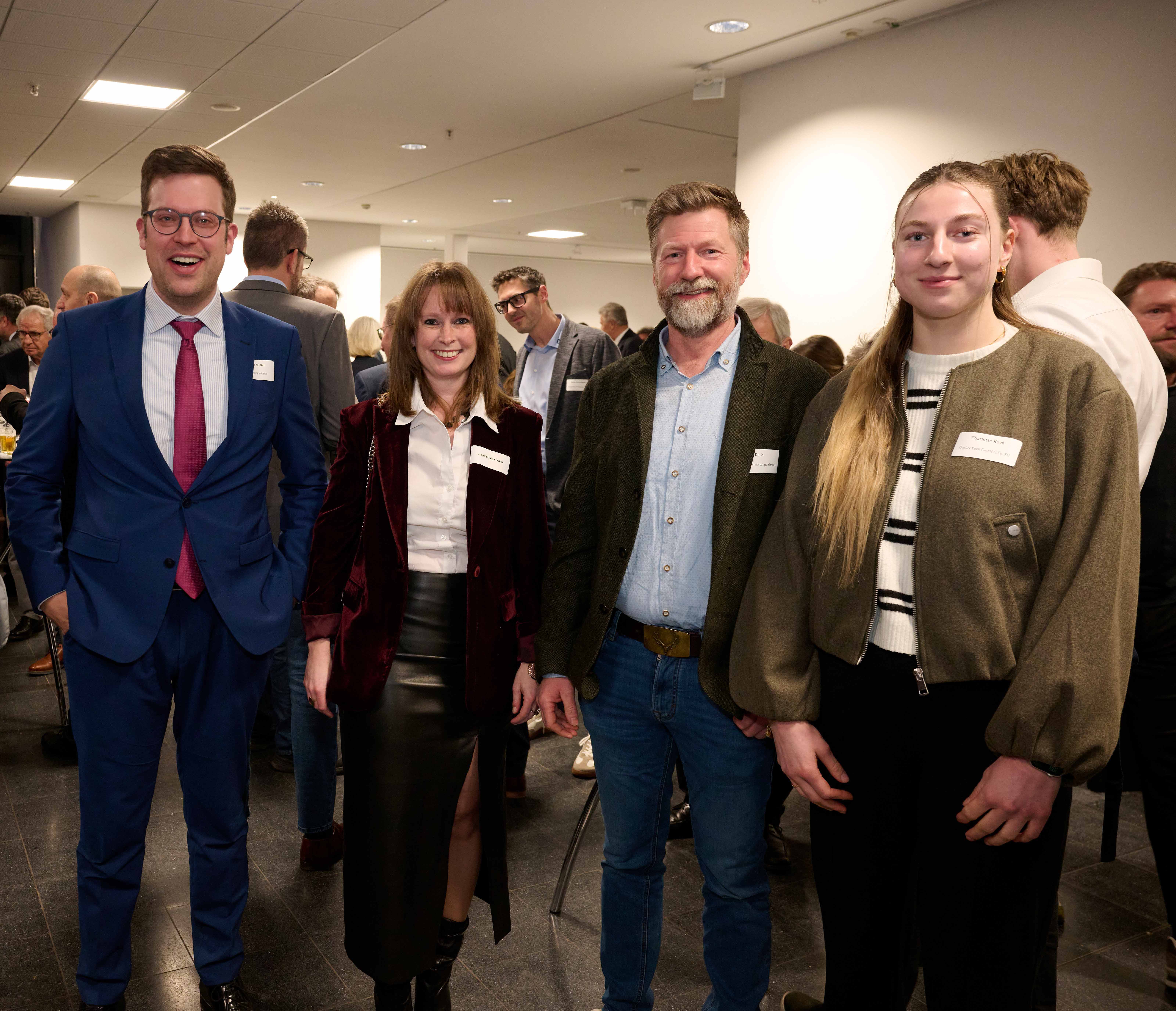 Florian Müller (MdB), Christin Schwermer, Olaf Koch und  Charlotte Koch (beide Gustav Koch)