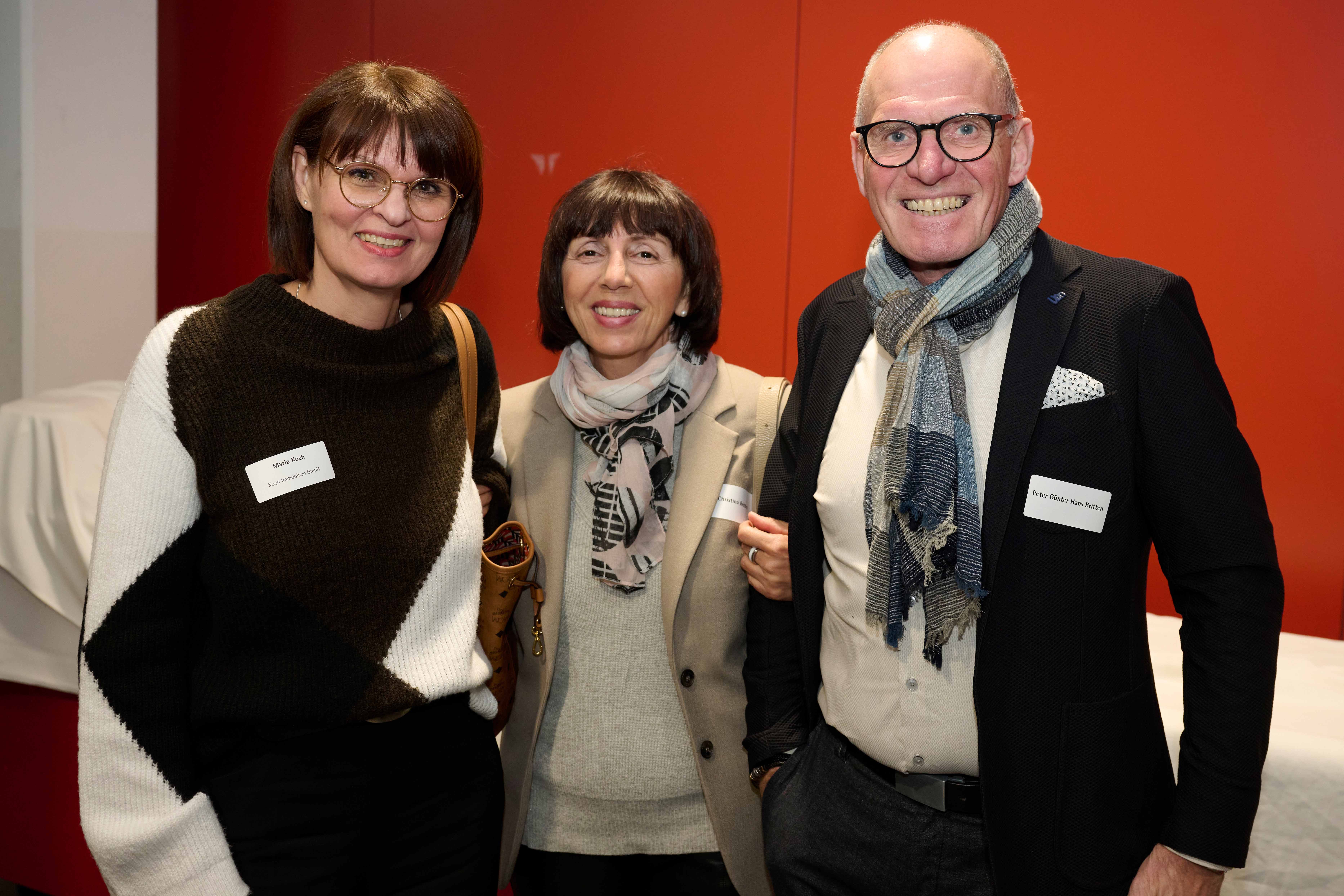 Maria Koch (Koch Immobilien),  Christina Britten und Peter Günter Hans Britten